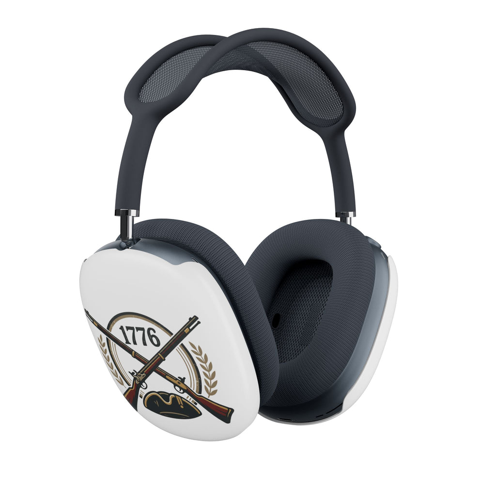 AirPod Max Case — Vintage Spartan Helmet & 1776 Crossed Muskets Design