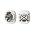 AirPod Max Case — Vintage Spartan Helmet & 1776 Crossed Muskets Design